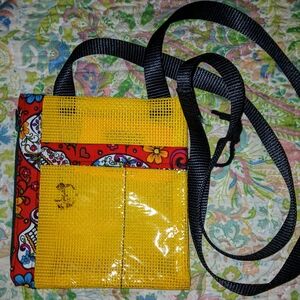 Colorful Yellow and Red Women's Crossbody Bag